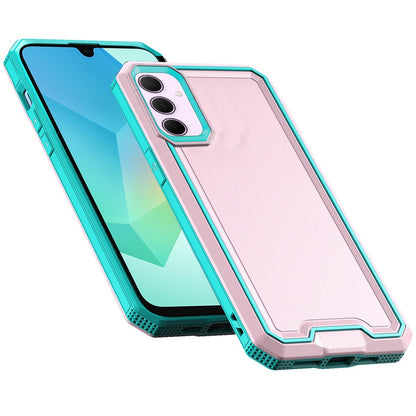For Samsung Galaxy A16 5G Tough Modern Fused Hybrid Armor Hard PC + TPU Rubber Shockproof Drop Impact Protection Case Cover Pink