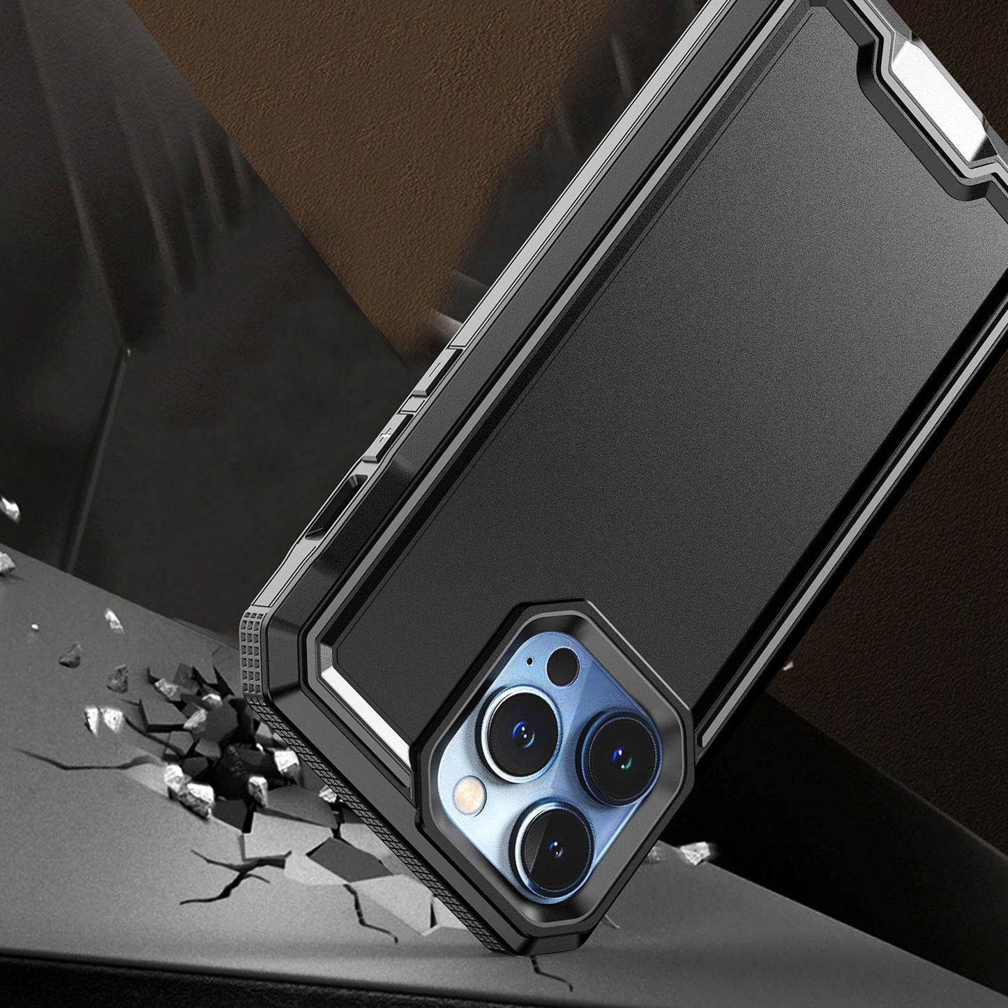 For Motorola Moto G 5G 2025 Tough Modern Fused Hybrid Armor Hard PC TPU Rubber Shockproof Drop Protection Impact Case Cover