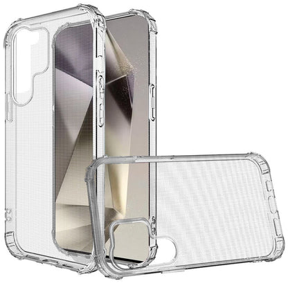 For Samsung Galaxy S25 /S24 Hybrid Clear TPU Bumper, Shockproof, Rubber Silicone 4 Corners Gel, Lightweight, Protective Slim Back Case Cover Clear