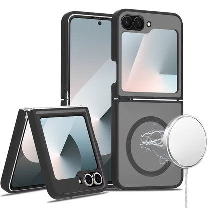 For Samsung Galaxy Z Flip 7 FE / Z Flip 6 MagSafe Compatible Case Hybrid Soft TPU Bumper Hard Translucent Matte Back Slim Shockproof Case Cover