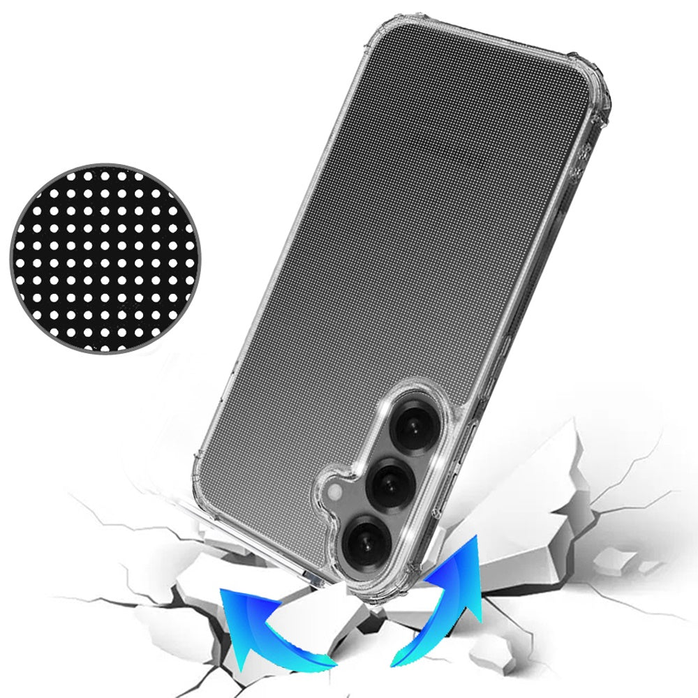 For Samsung Galaxy S26+ / S26 Plus Hybrid Clear TPU Bumper, Shockproof, Rubber Silicone 4 Corners Gel, Lightweight, Protective Slim Back Case Cover Clear