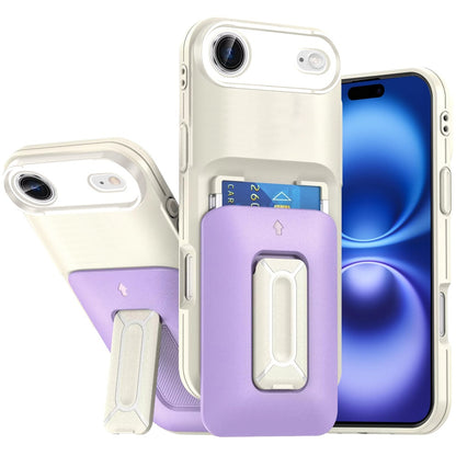 For Apple iPhone 17 Pro Max Wallet Case with 2- Credit Card Holder, Wrist Strap & Kickstand Hybrid Shockproof TPU Case Cover