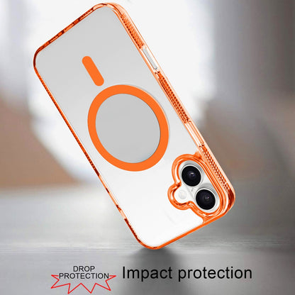 For Apple iPhone 17 (6.3") MagSafe Compatible Integrated Technology Clean Transparent Hybrid Armor TPU Frame Case Cover Black