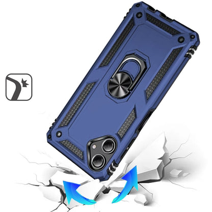 For Samsung Galaxy A07 Hybrid Shockproof Durable 360 Degree Rotatable Ring Stand Holder Kickstand Fit Magnetic Car Mount Case Cover