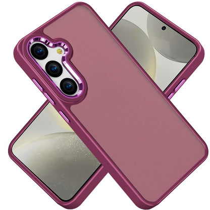 For Samsung Galaxy A26 Slim Fit Thin Hybrid,Frosted Matte Polished Acrylic Hard PC with TPU Rubber Frame Case Cover