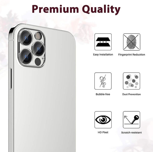 For Apple iPhone 16 Pro (6.3") Camera Lens Protector HD Clear Tempered Glass Back Camera Protector, Case Friendly, Ultra-Thin, Easy Installation Protector Clear