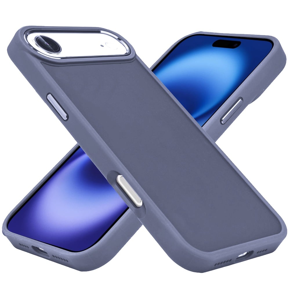 For Apple iPhone 17 Air (6.6") Slim Fit Thin Hybrid,Frosted Matte Polished Acrylic Hard PC with TPU Rubber Frame Case Cover