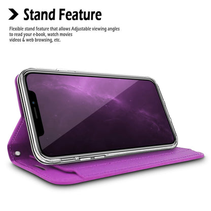 For Motorola Moto G Power 5G 2026 PU leather Wallet 6 Card Slots folio with Wrist Strap & Kickstand Pouch Flip Shockproof Case Cover Purple