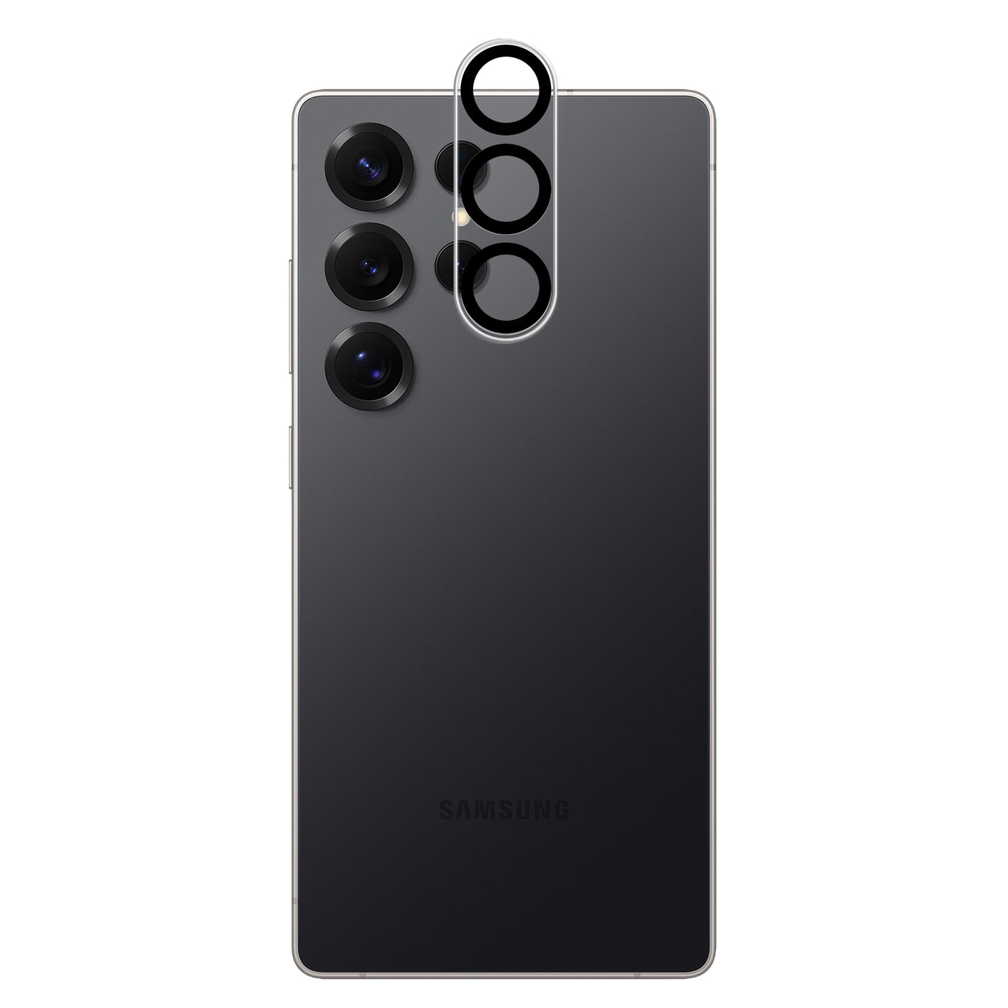 For Samsung Galaxy S26 Ultra Camera Lens Protector HD Clear 2.5D Tempered Glass with Black Edge, Case-Friendly, Ultra-Thin, Easy to Install Protector Clear Black