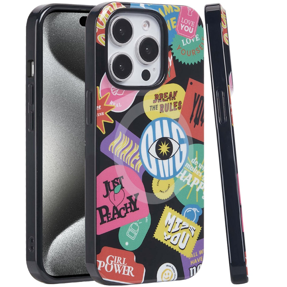 For Apple iPhone 16 Pro (6.3") Durable Fashion IMD Printed Design TPU Slim Shockproof Protective Case with Stylish Pattern Case Cover