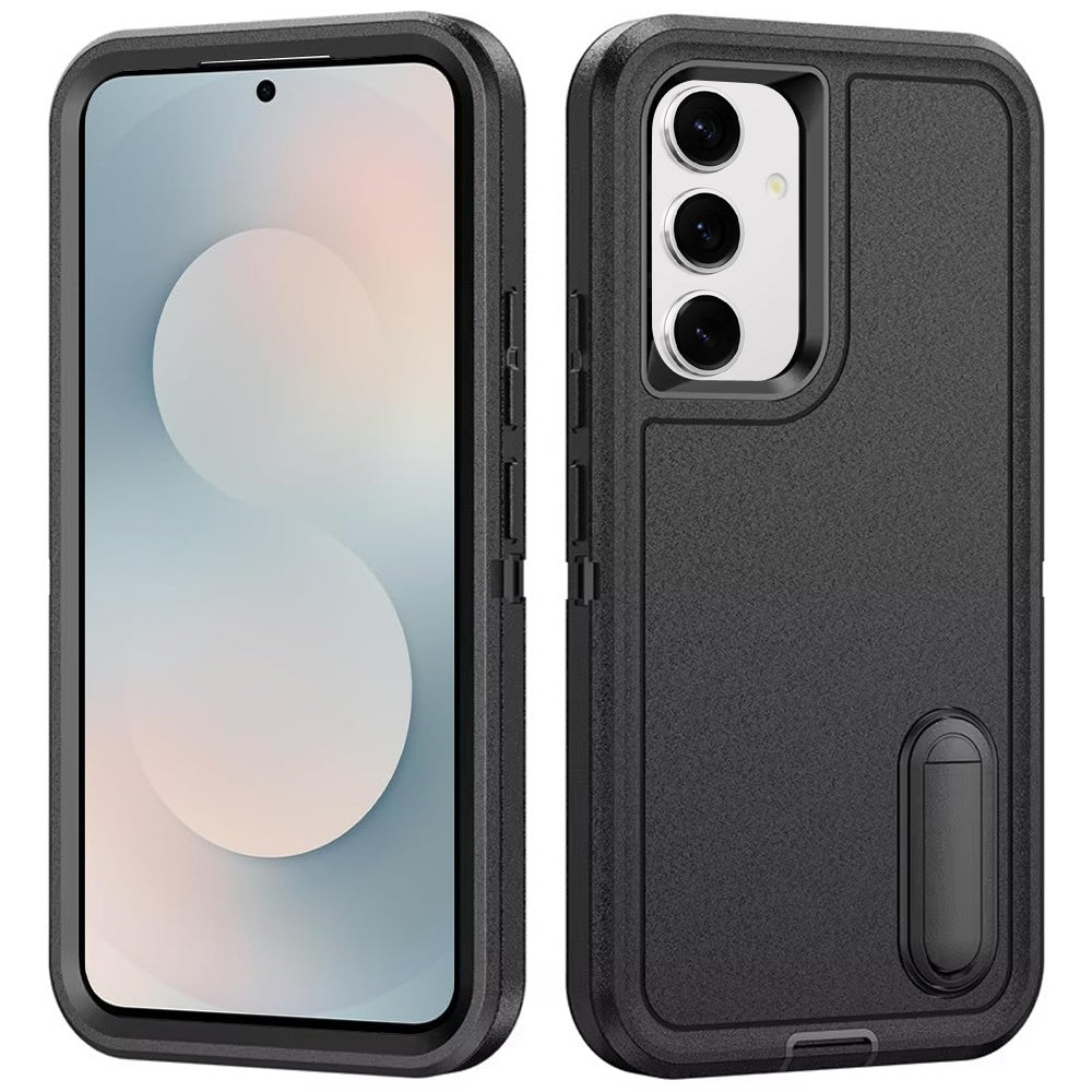 For Samsung Galaxy S26+ / S26 Plus Hybrid 3 Layers Hard 3in1 Shockproof with Kickstand Heavy Duty Hard TPU Rubber Anti-Drop Case Cover