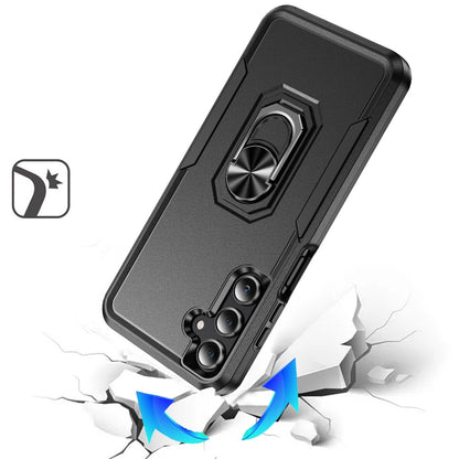 For Samsung Galaxy S26 Hybrid Tough Strong Dual Layer Hard PC TPU with Magnetic Ring Stand Heavy-Duty Armor Design Case Cover
