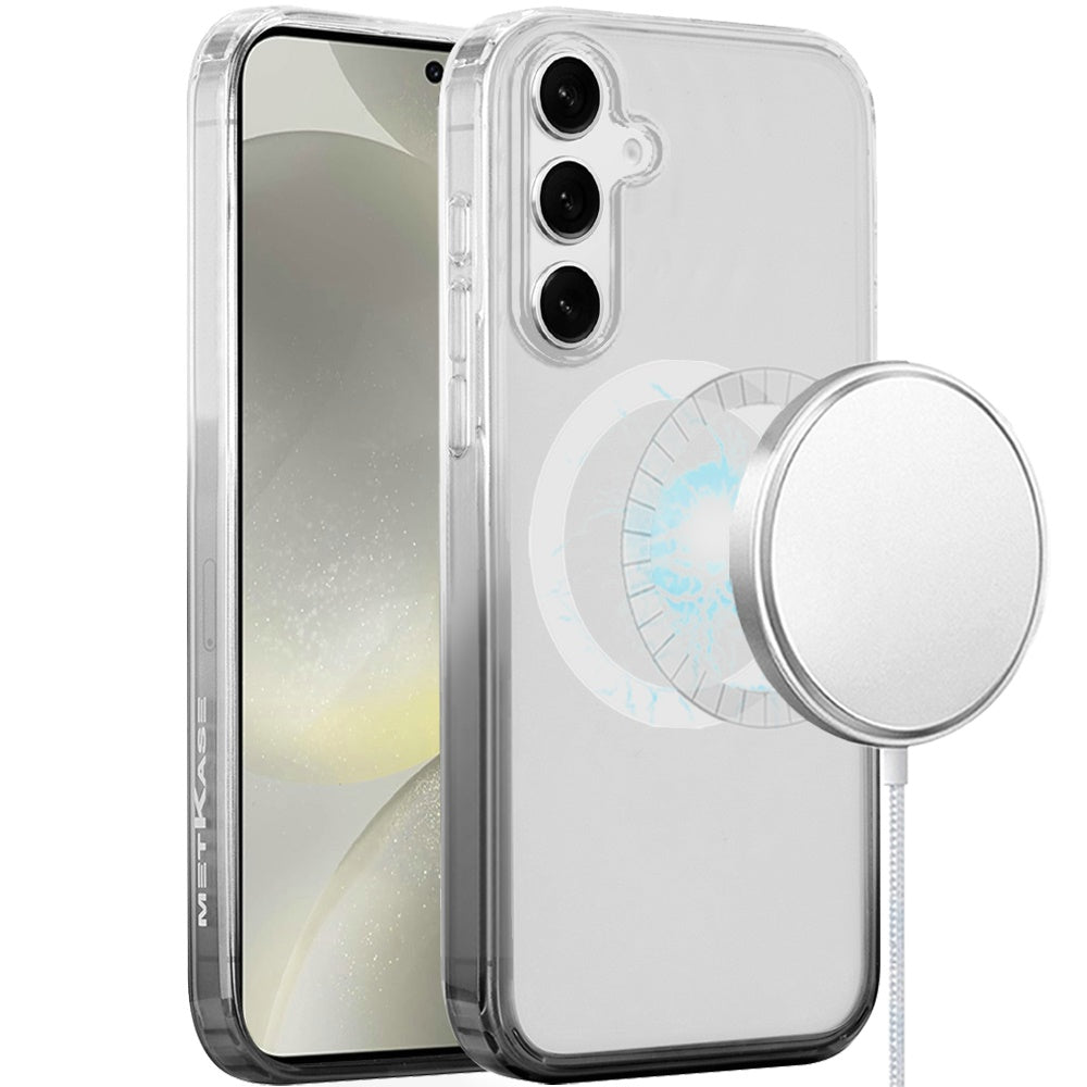 Transparent Two Tone Gradiant Magnetic Space [Compatible with Magsafe] Hybrid Shockproof Protective