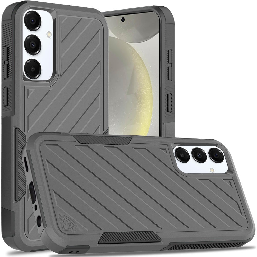 For Samsung Galaxy S25 /S24 Hybrid lined shockproof dual layer Rugged 2in1 Hard PC & Silicone TPU Non Slip Textured Tough Armor Case Cover