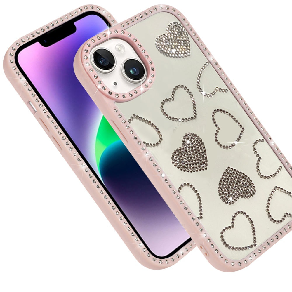 Spread Love Glitter Shimmer Bling Diamond Edge Hybrid Drop Protection Shockproof Design
