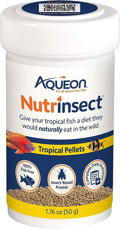 Aqueon Nutrinsect Tropical Pellets [Aquarium Supplies] 1.76 oz