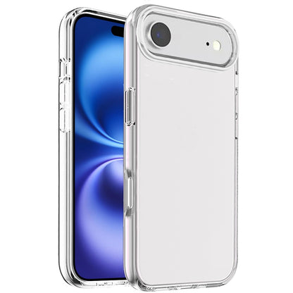 For Apple iPhone 17 AIR Transparent Shock Absorption PC + TPU Rubber Gel Thick 3mm Hybrid Silicone Slim Fit Back Case Cover