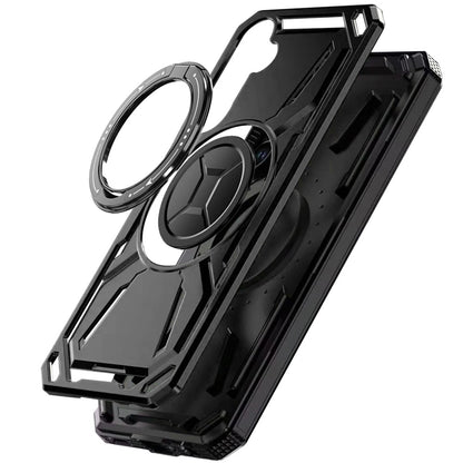 Phone Case for Samsung Galaxy A37 Magnetic Ring Circle Stand Shockproof 360 Rotating Kickstand Hybrid Armor Anti Slip Protective Grip Frame Cover