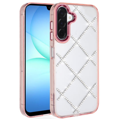 For Samsung Galaxy A17 5G Gem Glitter Diamond Bling Clear Hybrid TPU Cover, Colorful Shockproof Protective Back, Slim Fit for Women Girls Case Cover