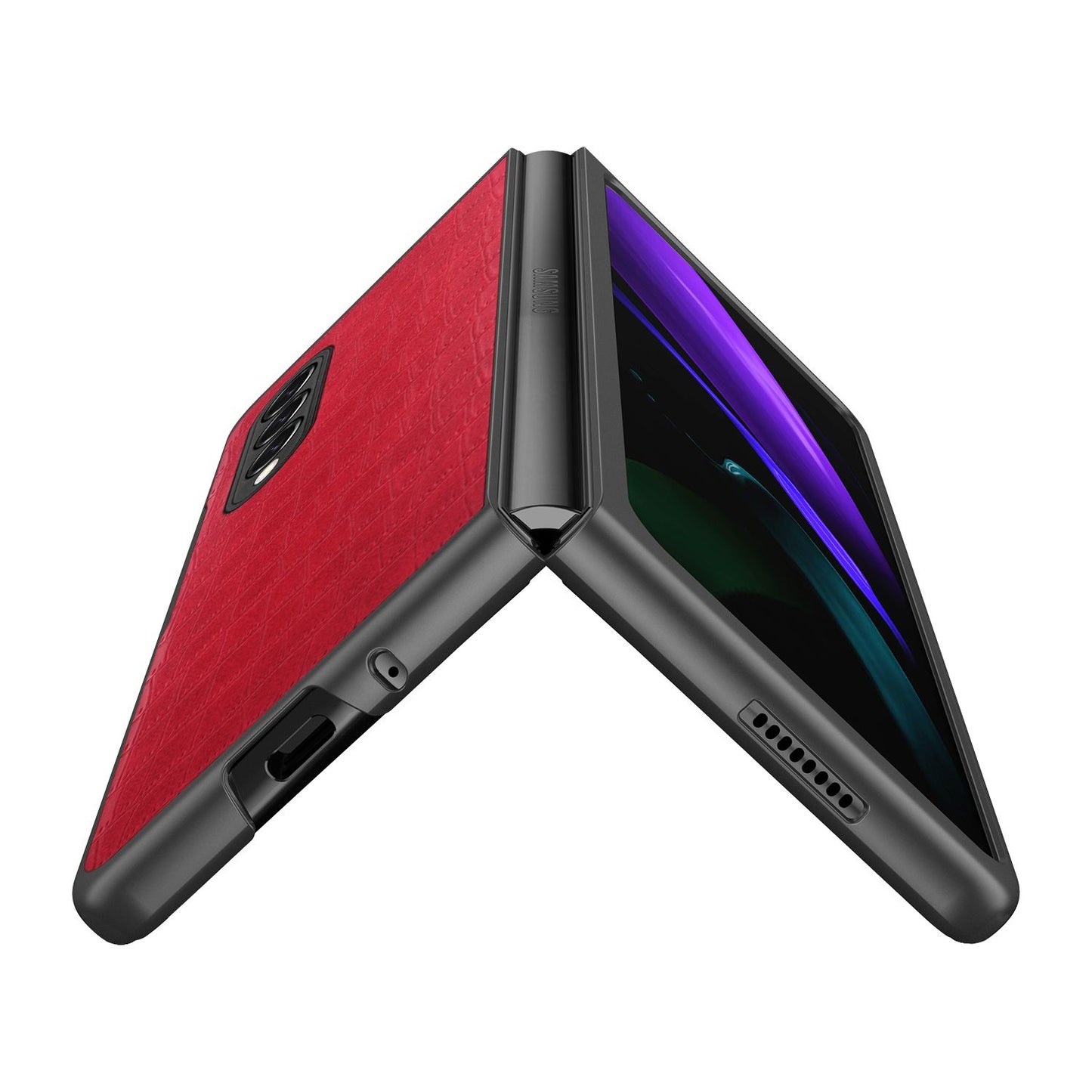 For Google Pixel 9 Pro Fold Slim Thin PU Vegan Leather Flip Snap On Hybrid Shockproof TPU PC Hard Shell Durable Case Cover