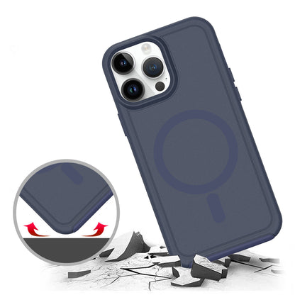 For Samsung Galaxy S25+ /S25 Plus /S24+ Plus Magnetic Circle, MagSafe Compatible, Guard Fused Heavy-Duty Hybrid Shockproof Slim Case Cover