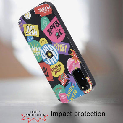 For Samsung Galaxy S20+ Plus Fashion Layer Design Slim IMD TPU Protective, Shockproof Hybrid Stylish Durable Hard PC Case Cover