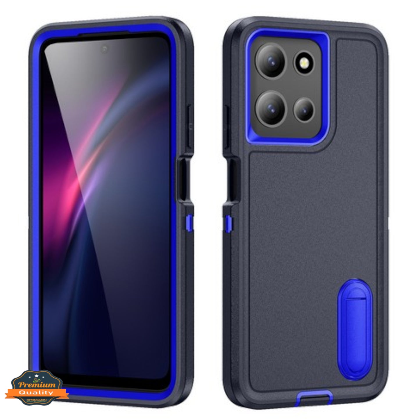 For Samsung Galaxy S25 EDGE Sturdy Shockproof Hybrid with Built-in Kickstand – Heavy Duty Protection, Drop-Resistant Case Cover