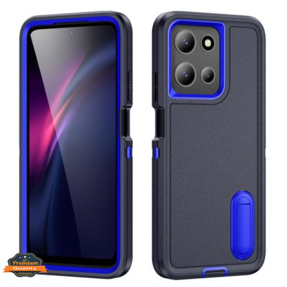 For Motorola Moto G 5G 2026 / Moto G Play 2026 Sturdy Shockproof Hybrid with Built-in Kickstand – Heavy Duty Protection, Drop-Resistant Case Cover