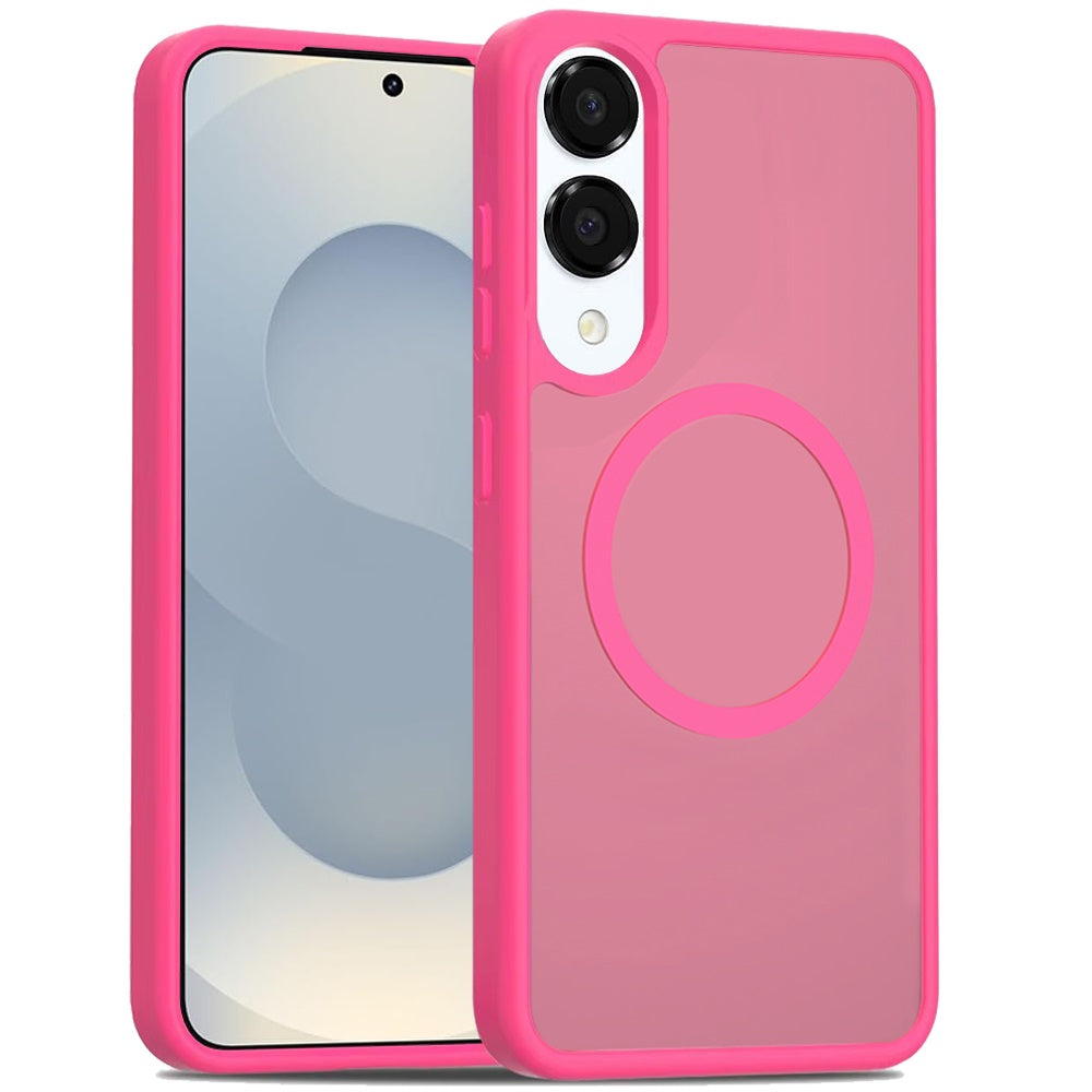 For Samsung Galaxy S25 EDGE MagSafe Compatible Case Hybrid Soft TPU Bumper Hard Translucent Matte Back Slim Shockproof Case Cover