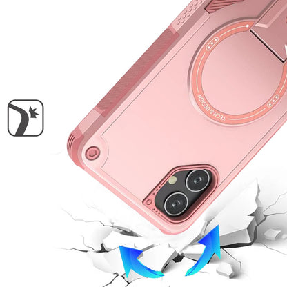 For Samsung Galaxy A07 Magnetic Invisible Kickstand Holder with Magsafe, Slim Fit Shockproof Hybrid Military Grade Heavy Duty Case Cover