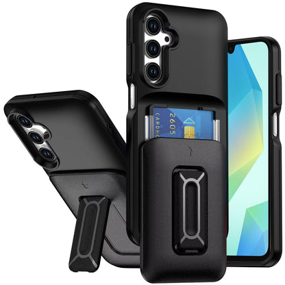 For Samsung Galaxy S26+ / S26 Plus Wallet Case with 2- Credit Card Holder, Wrist Strap & Kickstand Hybrid Shockproof TPU Case Cover