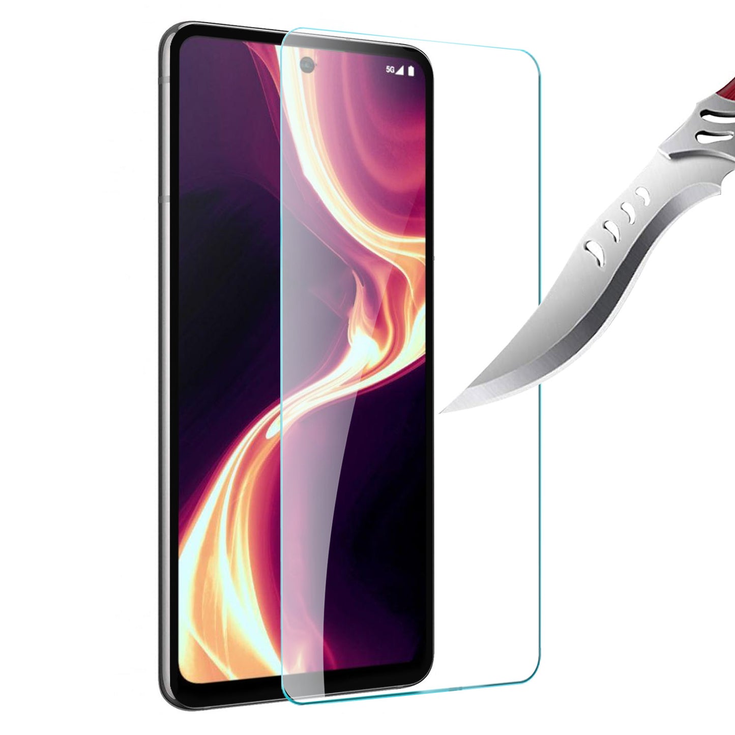 For Cricket Outlast 5G (2024) Tempered Glass Screen Protector Premium HD Clear, Case Friendly, 3D Touch, Anti-Bubble Film, 9H Hardness Case Cover Clear