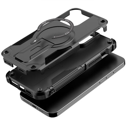 For Samsung Galaxy S25 /S24 Magnetic Invisible Kickstand Holder with Magsafe, Slim Fit Shockproof Hybrid Military Grade Heavy Duty Case Cover