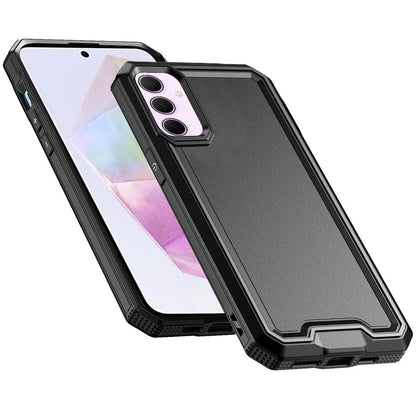 For Samsung Galaxy A36 Tough Modern Fused Hybrid Armor Hard PC TPU Rubber Shockproof Drop Protection Impact Case Cover