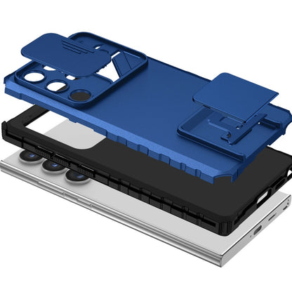 For Samsung Galaxy S25+ /S25 Plus /S24+ Plus Hybrid Hard PC & TPU Rubber Shockproof with Kickstand & Covered Camera Protection Case Cover