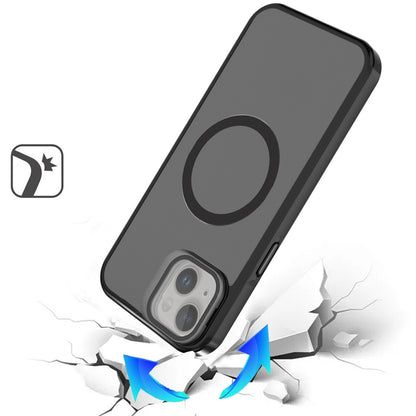For Samsung Galaxy S26 Ultra Tough HQ Hybrid Case with Aluminum Frame Camera Stand, Compatible with MagSafe, Translucent Matte Shockproof Case Cover