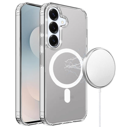 For Samsung Galaxy S26 Classic Hybrid True Transparent Shockproof Back Magnetic Case Compatible with MagSafe Case Cover Clear