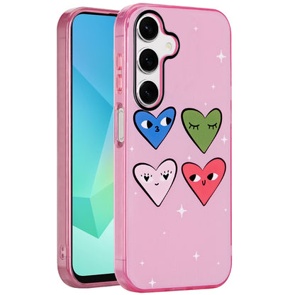 For Samsung Galaxy A16 5G Fashion Layer Design Slim IMD TPU Protective, Shockproof Hybrid Stylish Durable Hard PC Case Cover