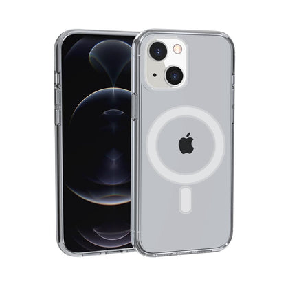 For iPhone 12 / iPhone 12 Pro (6.1") MagSafe Compatible Transparent Hybrid Case with Magnetic Circle, Shock Absorption TPU Rubber Case Cover Clear