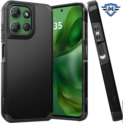 For Motorola Moto G Power 5G (2025) Premium Slim Tough 2in1 Hybrid Case Dual-Layer PC TPU Rubber Armor with Shockproof Protection Case Cover