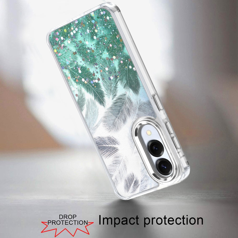 For Samsung Galaxy A16 5G Fashion Epoxy Glitter Shimmer Design, Hybrid Shockproof TPU, Stylish Sparkle Slim TPU Protective Case Cover
