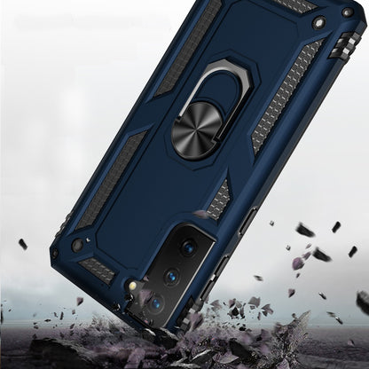 For Samsung Galaxy S21 Military Grade Heavy Duty Rugged Dual Layers Full Body Shockproof Hybrid Protection with Ring Kickstand Case Cover