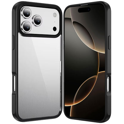 For Apple iPhone 17 Pro Max (6.9") Hybrid Transparent HQ Slim Shockproof Clear Protective Thick 2.0mm TPU Frame Case Cover