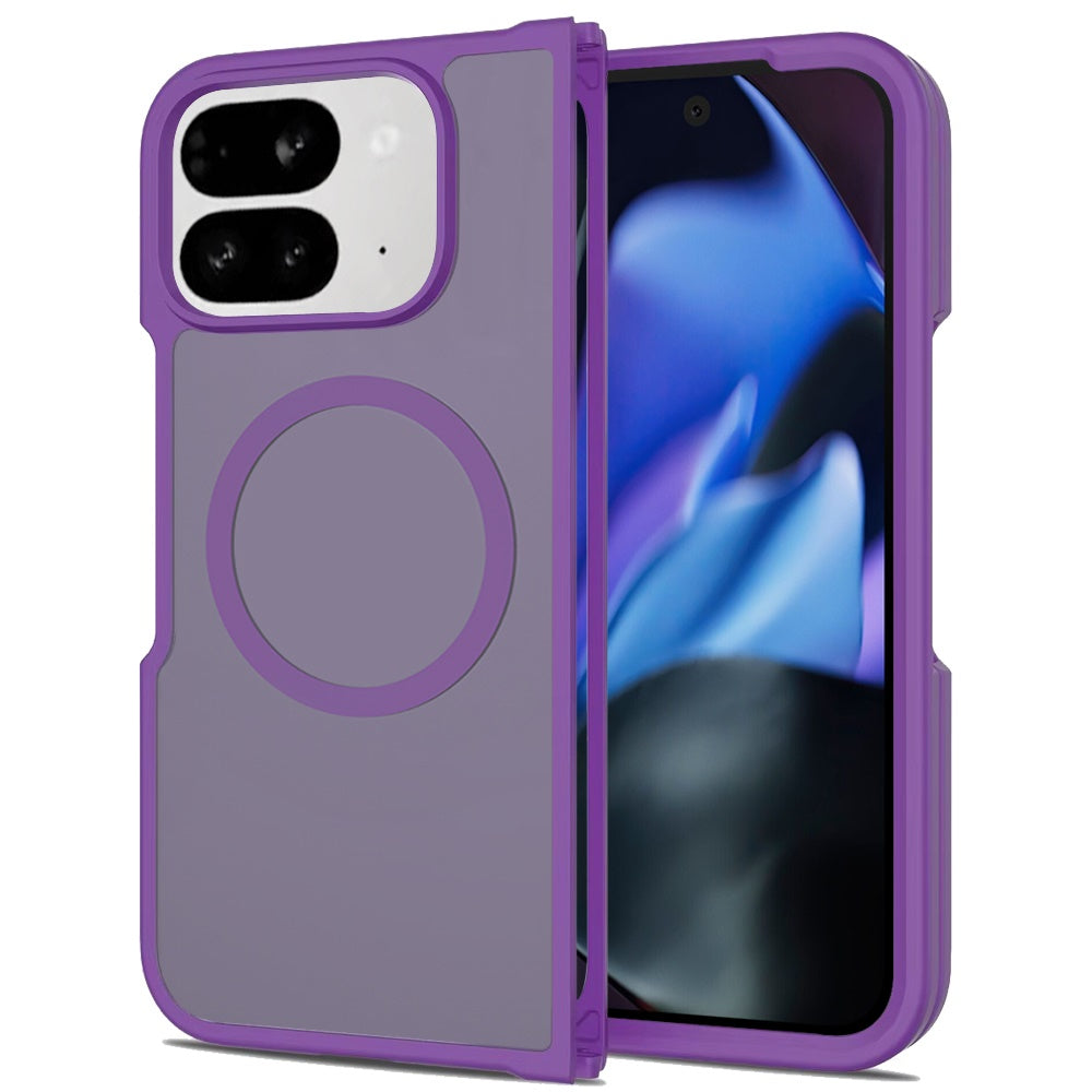 For Google Pixel 10 Pro Fold Magnetic Case Hybrid Soft TPU Bumper Hard Translucent Matte Back Slim Shockproof Case Cover