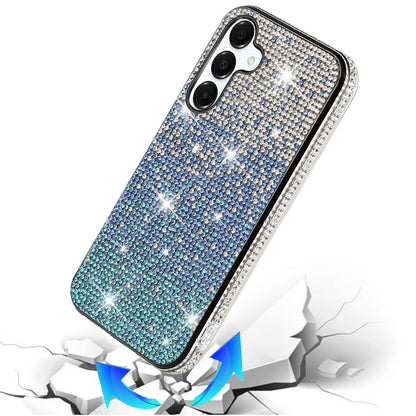For Samsung Galaxy S25 /S24 Glitter Bling, UltraThin TPU Sparkle Diamond Rhinestone Shiny Full Crystal Stones Back Case Cover