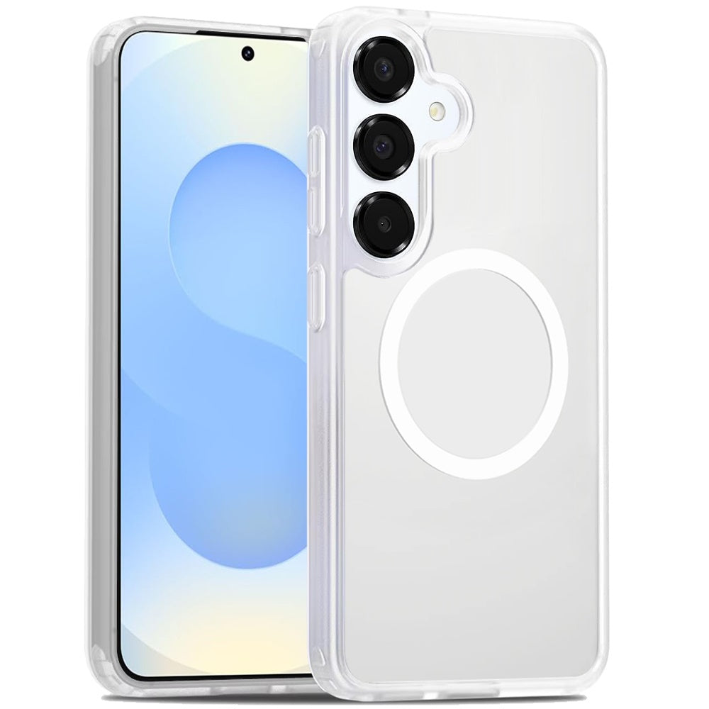 For Samsung Galaxy S24 Fan Edition /Galaxy S24 FE MagSafe Compatible Case Hybrid Soft TPU Bumper Hard Translucent Matte Back Slim Shockproof Case Cover