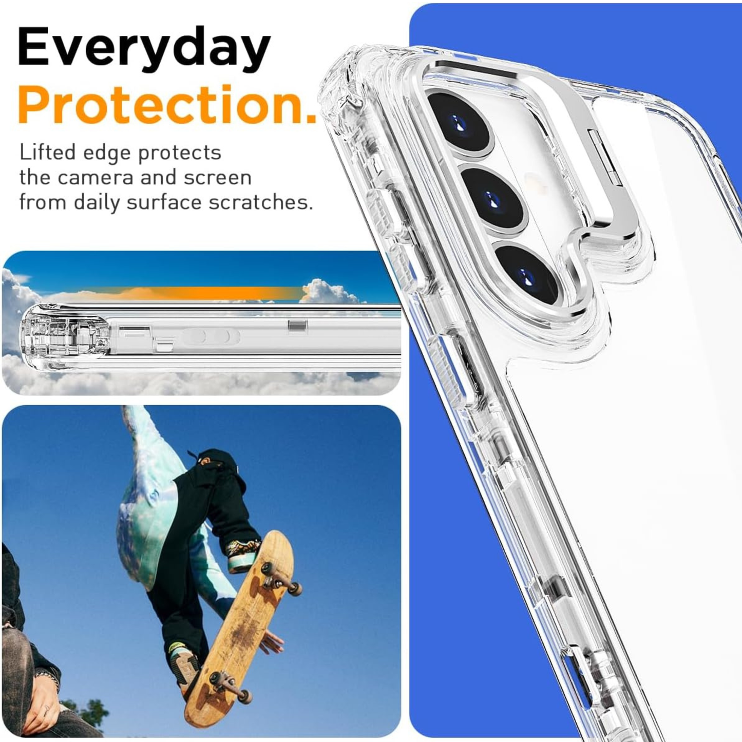 For Samsung Galaxy A17 5G Hybrid Camera Stand Kickstand Shockproof Protection with Reinforced Grip Design and Adjustable Viewing Support Case Cover