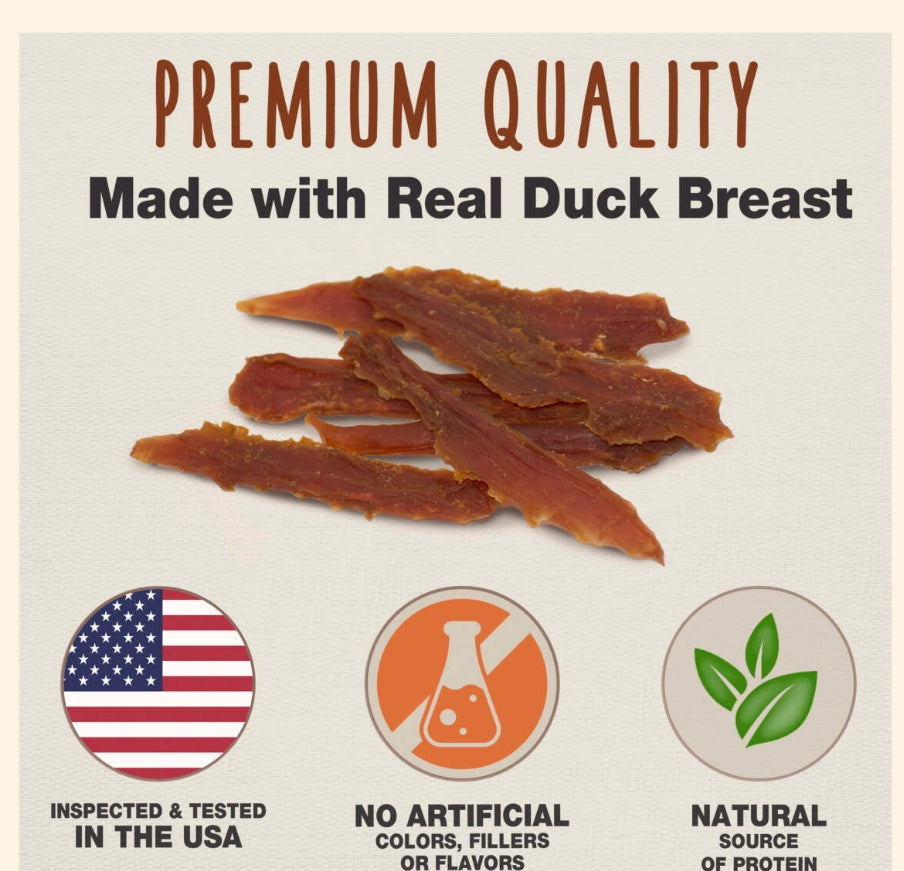 Cadet Gourmet Duck Breast Treats for Dogs [Dog Supplies] 3 oz
