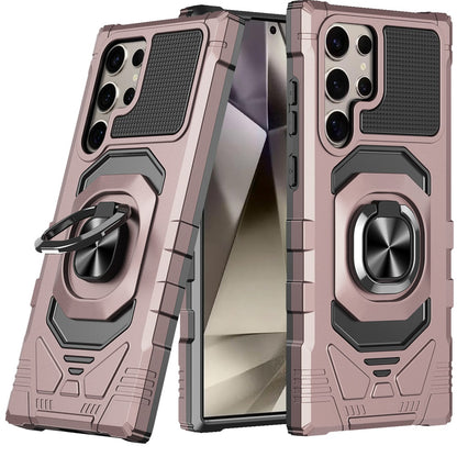 For Samsung Galaxy S25+ /S25 Plus /S24+ Plus Hybrid Dual Layer with 360° Rotate Magnetic Ring Stand Holder Kickstand TPU Rugged PC Shockproof Case Cover
