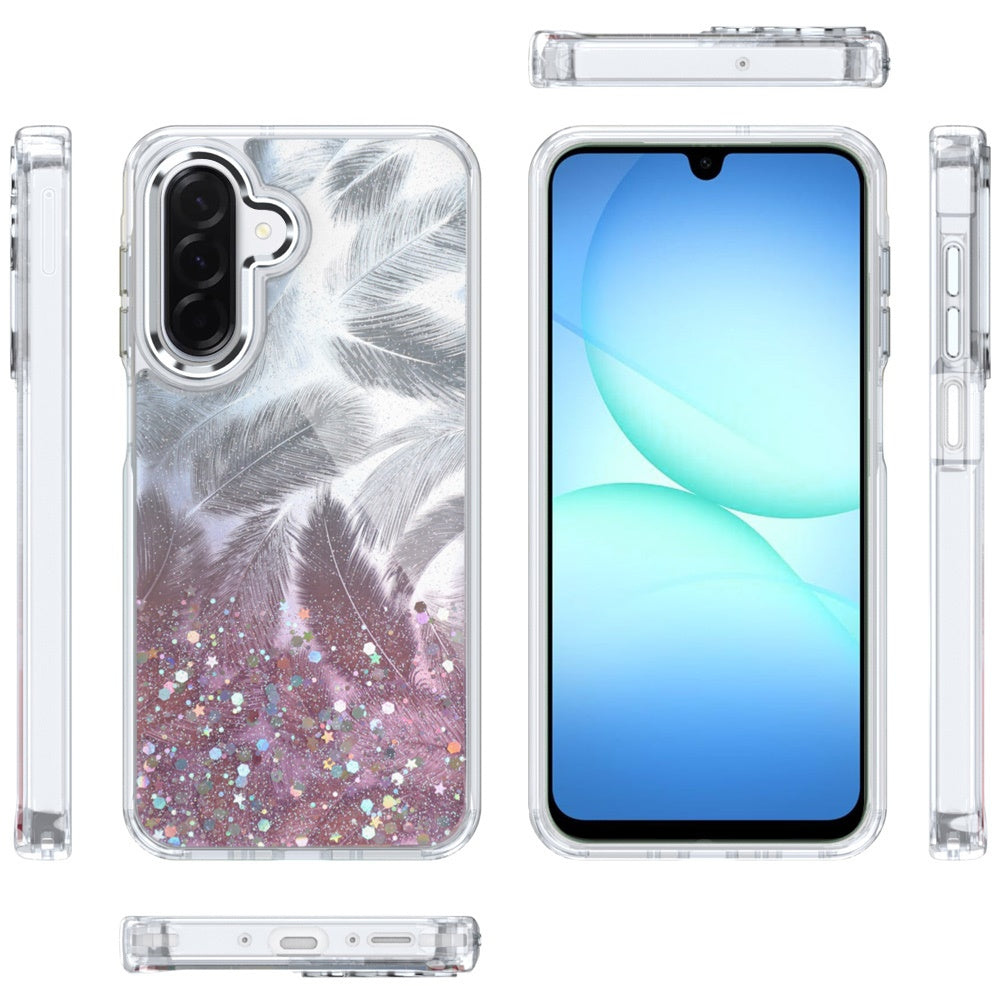 For Samsung Galaxy S25 Fan Edition /Galaxy S25 FE Fashion Epoxy Glitter Shimmer Design, Hybrid Shockproof TPU, Stylish Sparkle Slim TPU Protective Case Cover